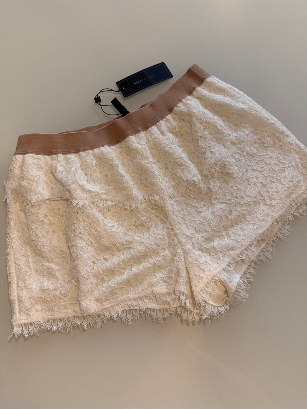 BCBGMAXAZRIA Lace Shorts - size M